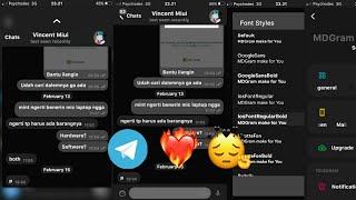 Tutorial Telegram Android Menjadi iPhone [upl. by Chessy]