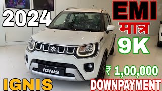 New Maruti IGNIS 2024 Price  Maruti Ignis Alpha On road Price in 2024 Loan Price Emi Downpayment [upl. by Chuipek807]