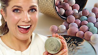 NEW Guerlain Météorites Highlighting Powder Pearls Holiday 2020 TryOn and Review [upl. by Adnilav]