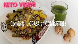 como preparar Comida keto cena VEGAN🍱🍴🥄 [upl. by Oilasor482]