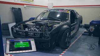 814 hp Nissan 200SX S14 by Dmitriy Illyuk on GTT Dyno [upl. by Yerfej318]