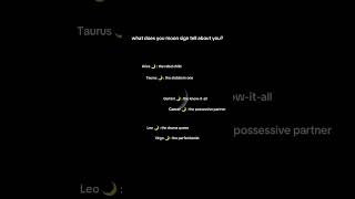 do you relate to your moon sign moonsign moonsignastrology moon astrology knowthezodiac [upl. by Ahsitram]