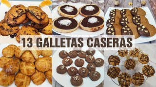 13 GALLETAS CASERAS 🍪🍪  Fáciles y rápidas [upl. by Akinas]