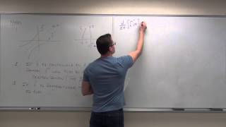 Calculus 2 Lecture 62 Derivatives of Inverse Functions [upl. by Suiradel]