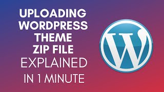 How To Upload WordPress Theme ZIP File 2025 [upl. by Beaston]