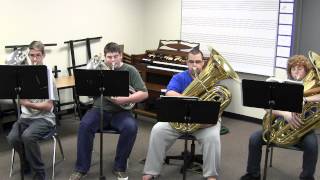 Little Fugue in g minor Tuba Euphonium Ensemble [upl. by Berta]