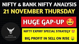 Nifty Tomorrow Prediction Bank Nifty Tomorrow Prediction21 NOVEMBER Tomorrow Market gap up or down [upl. by Estele805]