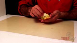 Crispy Apple Pastry Garnish Recipe by Chef Dangoor  TigerChef [upl. by Ruddie869]