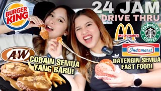 24 JAM DRIVE THRU DI MOBIL AJA KELILINGIN SEMUA FAST FOOD Ft Aurelliaurel [upl. by Dahl646]