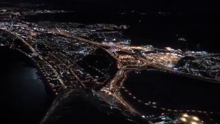 Night Flight over Jönköping Sweden [upl. by Thibaud138]