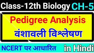 Pedigree Analysisवंशावली विश्लेषण।Pedigree Analysis class12।NEET।in hindi।। [upl. by Adnwahsat]