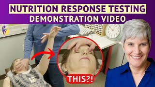 Nutrition Response Testing DEMONSTRATION  Applied Kinesiology Muscle Testing Explained [upl. by Naillig]