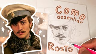 COMO DESENHAR ROSTO usando referência fotográfica 👨🏽‍🦲📷✏  DescomplicART 11 [upl. by Caitlin772]