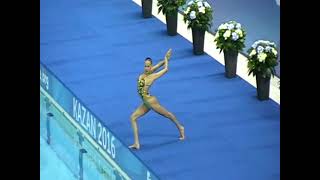 Artistic Swimming 2016JWCHKazan RUS Prelims Solo Varvara Subbotina [upl. by Lianne]