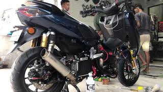 KNALPOT CLD SPEED SERIES DI YAMAHA NMAX NEW  SUARA ADEM DAN GARANG [upl. by Celine685]