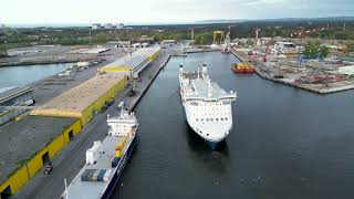 Finnfellow docking in Euro Terminal Swinoujscie  Finnlines  Świnoujście [upl. by Stahl]