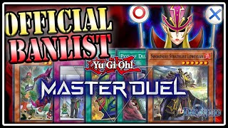 LARGEST Banlist for MASTER DUEL TOP TIER Dead RIP STUN BIG Unlimits [upl. by Lean]