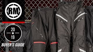 Best Adventure Motorcycle Pants  2019 [upl. by Ayotol]