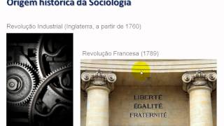 Aula de Sociologia Sociologia como ciência origem da Sociologia [upl. by Gnoc]