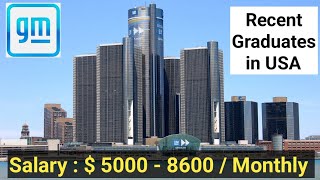 Entry Level Vacancies in General Motors I USA Jobs I Highest Paying Engineering Job in United States [upl. by Gasper776]