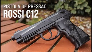 Review Completo Pistola de pressão Rossi C12 CO2 Cal 45mm [upl. by Anehs175]