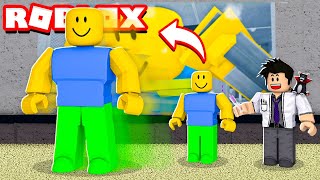 EXPERIMENTO MALUCO COM NOOB GIGANTE  Roblox  Inhumane [upl. by Icyaj]