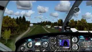 FSX Carenado Cessna C337H Skymaster  first flight [upl. by Orfinger]