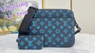 UNBOXING LOUIS VUTTION TRIO MESSENGER BAG M46604 [upl. by Belden]