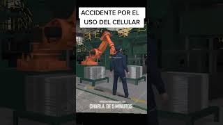 ACCIDENTE DE TRABAJO POR EL USO DEL CELULAR [upl. by Schnapp]