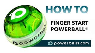 How to finger  thumb start Powerball gyroscope without a cord  string official RPM Sports video [upl. by Lativa217]