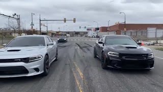 2020 Widebody Hellcat Charger Vs 19 Charger HellcatPov Footage [upl. by Easlehc698]