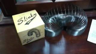 First Original Slinky Toy Review by Mike Mozart of TheToyChannel Classic Vintage Slinky [upl. by Leela439]