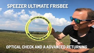 SPEEZER Ultimate Frisbee checkAnd a advanced returning throw SPEEZER frisbee VERY HIGH ALTITUDE [upl. by Subak]