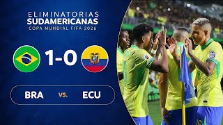 FULL MATCH Brazil v Ecuador  2026 World Cup qualifiers  September 2024 [upl. by Elston]