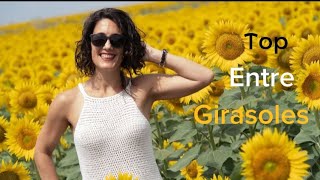 Top Entre Girasoles crochet beginners ganchillo top [upl. by Ahsekyt535]