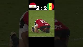 Egypt vs Senegal penalty shootout Sala football shorts [upl. by Eisseb]