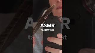 ASMR tascam mic test up close in your ear [upl. by Yerggoeg801]