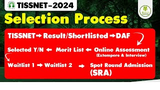 TISSNET 2024  Selection Process  Result  DAF  Merit List  Extempore  Interview  Watch Now [upl. by Eecal347]