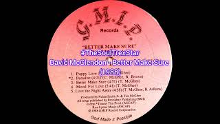 David McClendon ‎ Better Make Sure 1988 TheSoulTrexStar [upl. by Andromache]