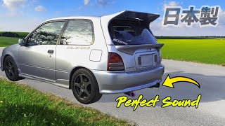 Glanza V Gets a Custom Exhaust and it sounds amazing [upl. by Baptista743]