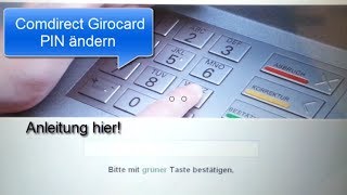 Comdirect Girocard PIN ändern [upl. by Oiliruam]