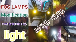 fog lamp modification tvs ntorg 125  👃👃👍👍👍👍 [upl. by Gibert]