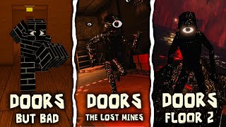 ROBLOX DOORS FLOOR 2 Vs Doors THE lost mines Vs Doors But Bad [upl. by Eninahs]