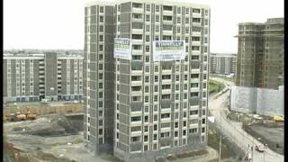 Ballymun Flats Demolition Dublin Ireland NEW HQ DESTRUCTION [upl. by Yrdnal]