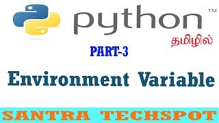 3  Python beginners tutorial  Setting Environment Variable  Python tutorial in tamil [upl. by Eisnyl]