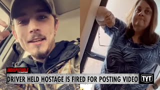 Lowes Driver Held Hostage Is Fired For Posting Video [upl. by Anivlis522]