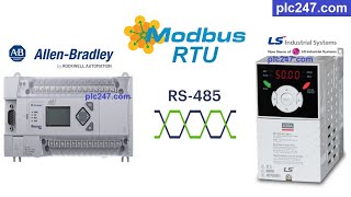 MicroLogix 1400 quotModbus RTUquot LS iG5A Tutorial [upl. by Eaned]