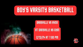 Dansville Varsity Boys vs Avon Basketball [upl. by Mike312]