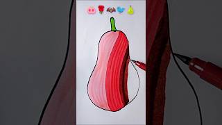 Satisfying art 🐽🌹🦇🐦🍐shorts shortyoutube youtubeshorts trendingshorts trending artdrawing [upl. by Redd]