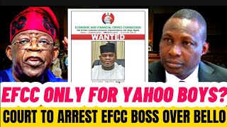 😱 Tension As Court Threatens To Jail EFCC Chairman Over Yahaya Bellos Arrest [upl. by Aisitel]